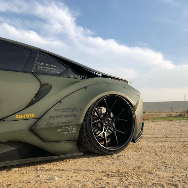 FormaCar: BMW i8 tries on a wide body kit from Liberty Walk