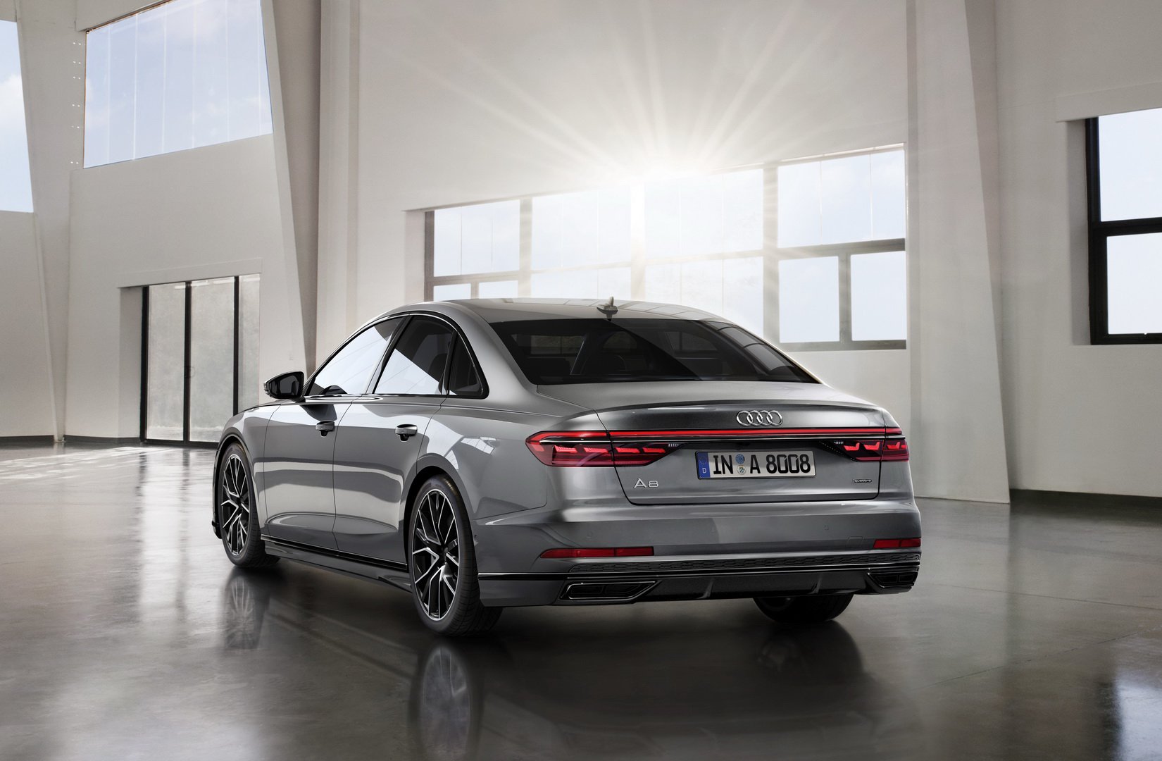 formacar audi working on a deluxe a8