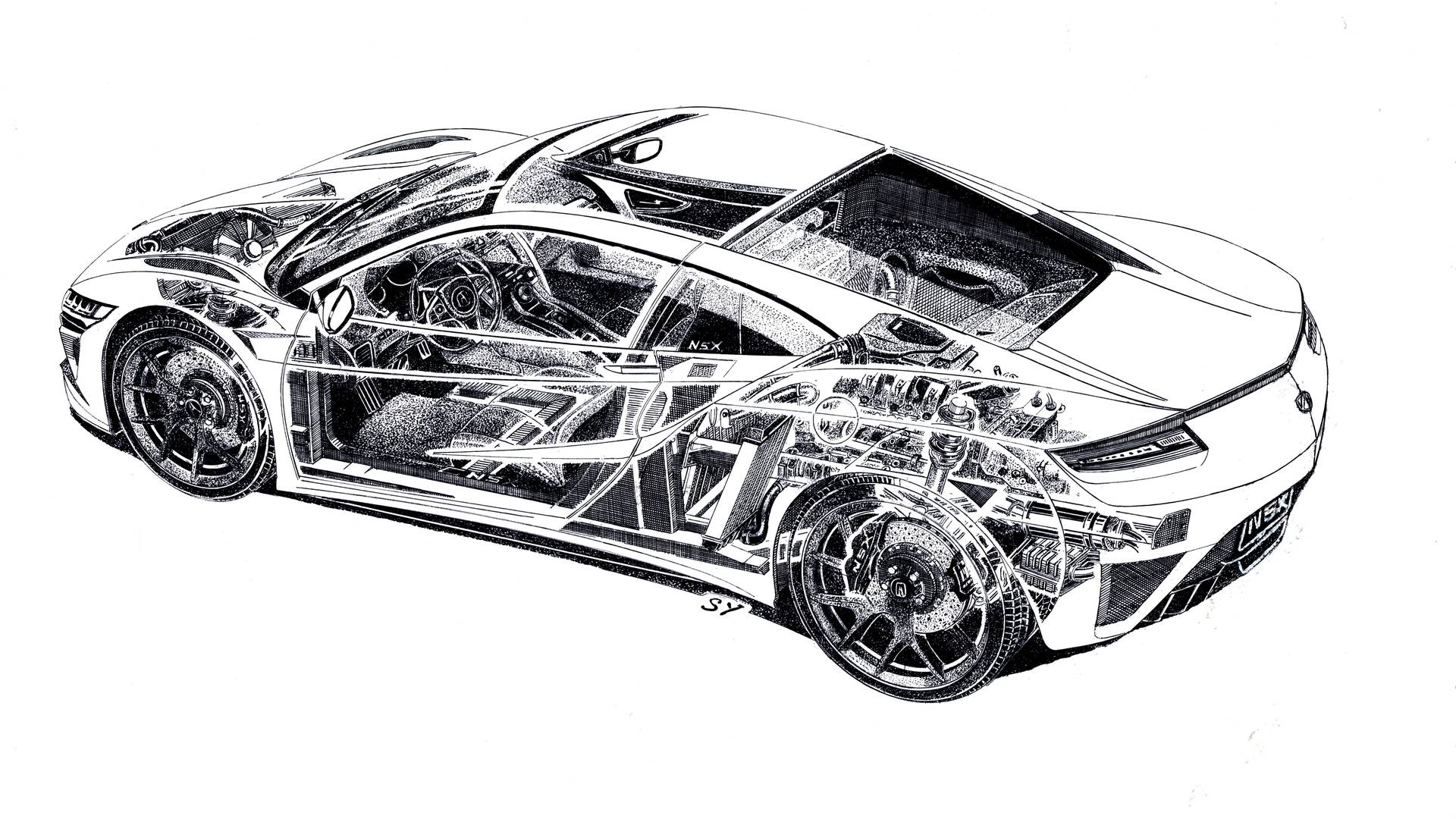 FormaCar Repairing your smashed Acura NSX only possible