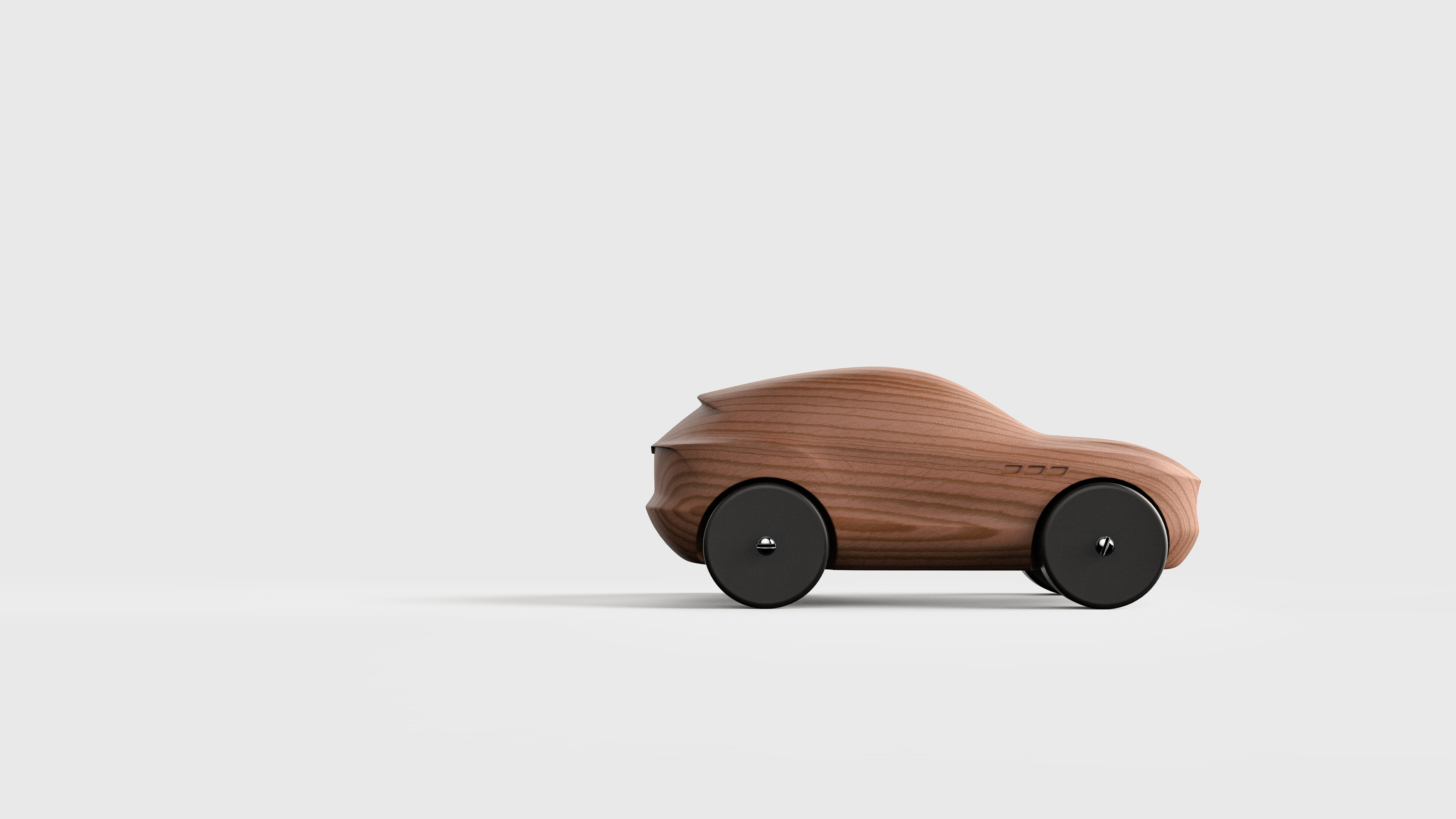 wooden car drop toy